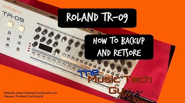 Roland TR-09 - Backup and Restore