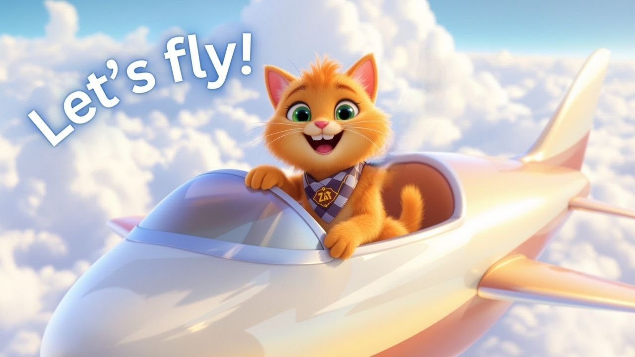 Flying Vehicles for Kids ✈️ | Fun Learning Song with Zat the Curious Cat
