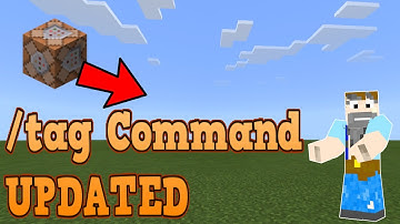 How to use the /tag Command UPDATED in Minecraft: Bedrock Edition