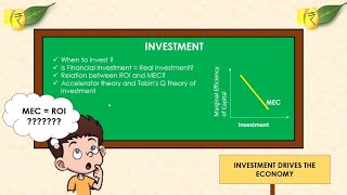 M-2|Theory of Investment+McQ|Tobin q theory|Autonomous and Induced invest.|MEC and Rate of interest