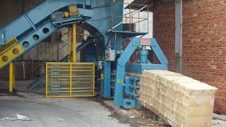 Kraft paper packaging industrial shredded paper baler