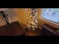 6FT Pencil Christmas Tree Review - Snow-Flocked Prelit Tree with Warm White Lights & Slim Design
