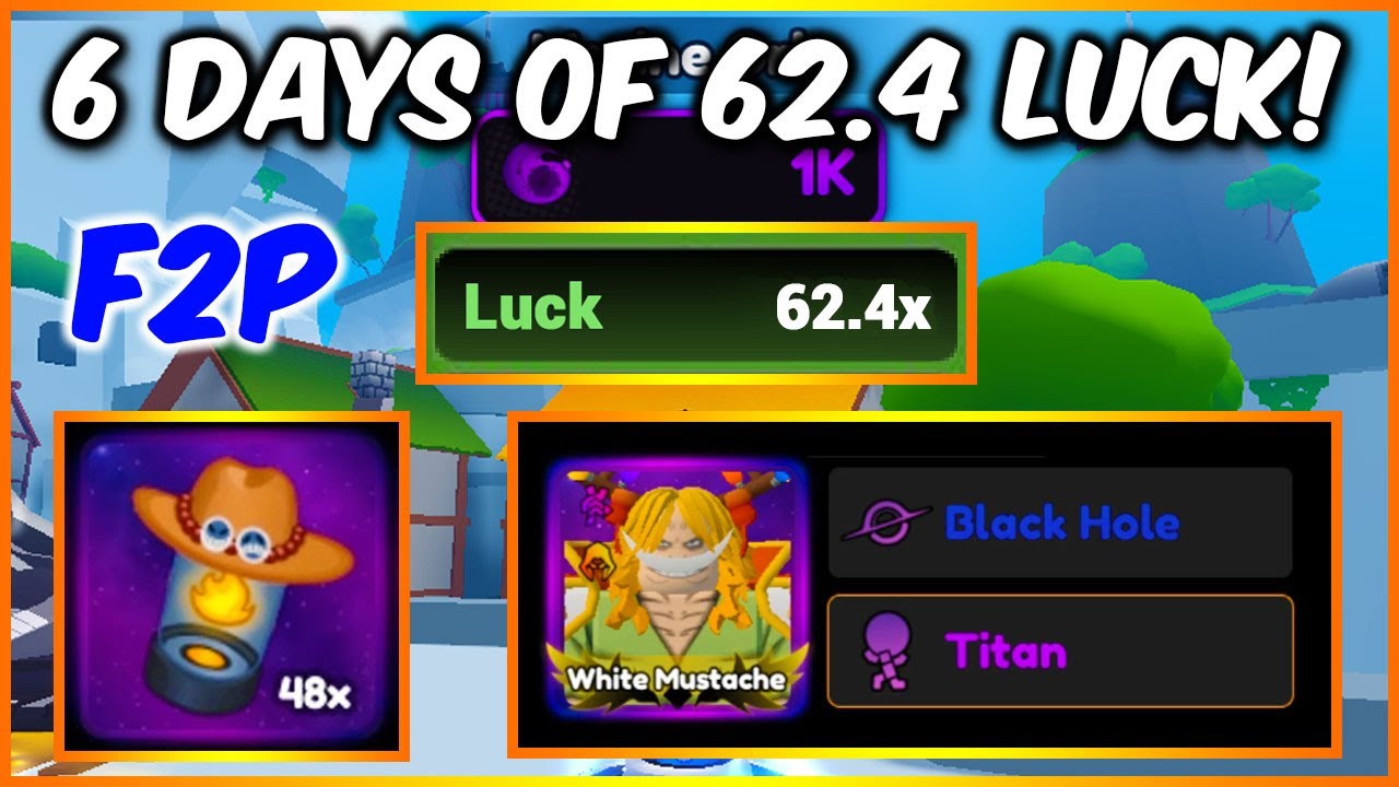 6 DAYS OF 62.4 LUCK AS *F2P* IN ANIME CHAMPIONS SIMULATOR (ACS ...