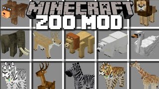 Minecraft ZOO ANIMAL MOD / LOTS OF ANIMALS IN A ZOO AND BRING THEM TO LIFE!! Minecraft