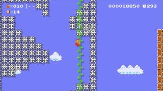 Super Mario Maker: Sample Course Perilous Vine Climb [1080 HD]