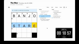 Mini Crossword #2 | When stumped go through the whole Alphabet!