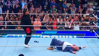 Jey Uso attacks Paul Heyman and Solo Sikoa  WWE SmackDown 7/14/2023