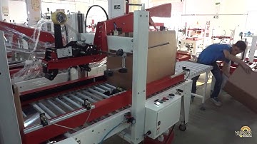 Automatic Carton Sealing and Strapping Machine AT5050 | YUPACK