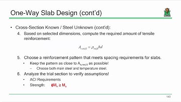 CE 413 Lecture 15: One-Way Slab Design (2019.02.18)