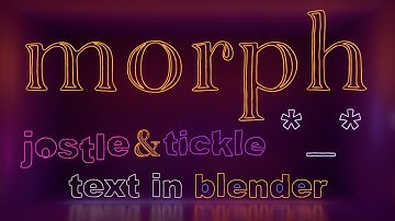 make your words wiggle, morph & dance with geometry nodes in blender