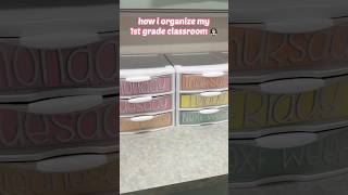 how i organize my first grade classroom #teaching #teacherlife #classroomorganization #초등교사 #미국교사