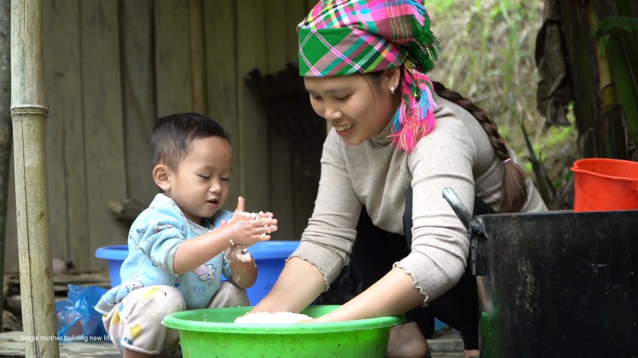 Full video: Harvesting bamboo shoots, green vegetables, turmeric, and colored sticky rice for sale