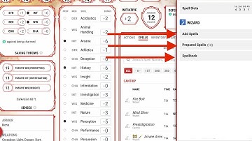 How to Add and Prepare Spells for a Wizard on DDB