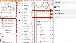 How to Add and Prepare Spells for a Wizard on DDB