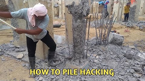 Pile Hacking - Concrete Push Pile
