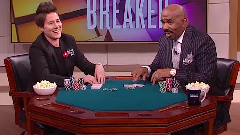 Steve Harvey takes on poker champ Vanessa Selbst |...