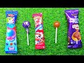 ASMR Most Popular Candys / some lots of colourful rainbow lolipop candy / unpacking chocolate eat😍