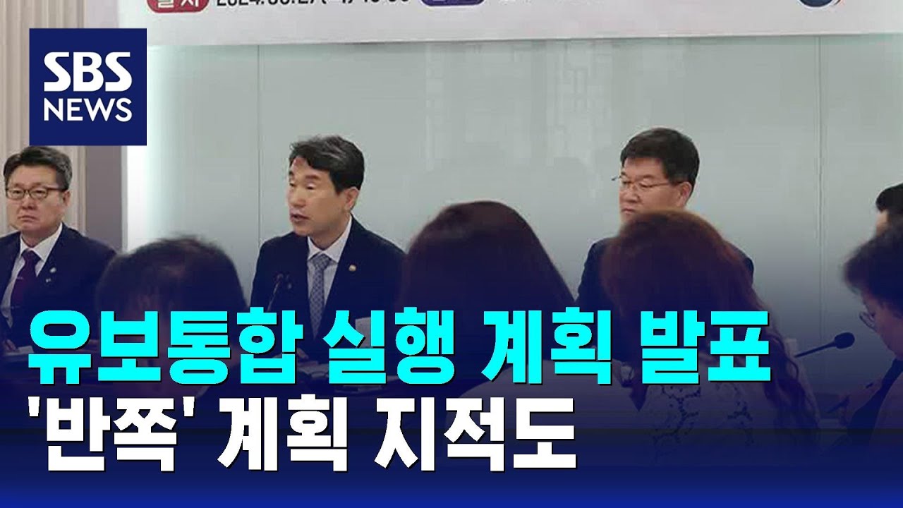 유보통합 실행 계획 발표…'반쪽' 계획 지적도 / SBS