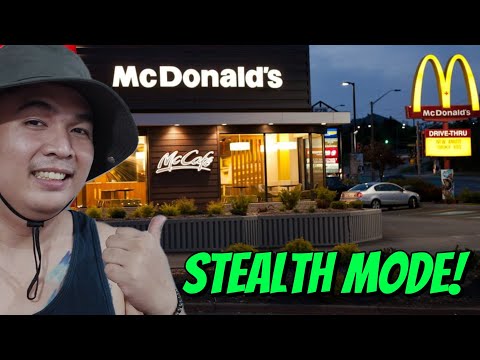 McDonalds Overnight STEALTH Camping in a Mirage G4!