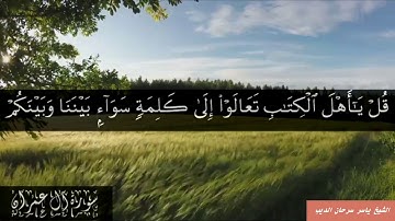 ما تيسر من سورة آل عمران- الشيخ ياسر سرحان الديب