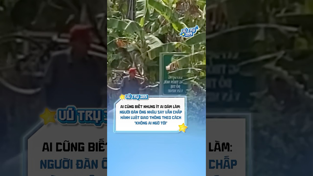 Người đàn ông nhậu say vẫn chấp hành luật giao thông theo cách "không ai ngờ tới" 