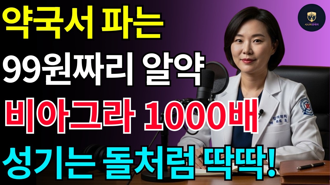 약국서 파는 '999원짜리 알약' 하나로 70대 남성 정력 되살리는 법! 노후건강   남성건강