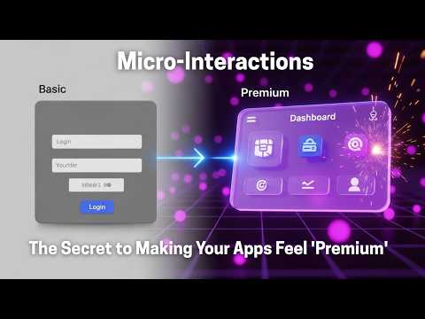 Micro-Interactions: The Secret to Making Your Apps Feel 'Premium'