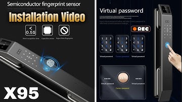Golens X95 Luxury Smart Digital Door Lock Installation Video / Install Smart Door Lock | GOLENS X95