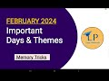 Days and Themes - February 2024| National & International days | with Memory Tricks Mp3 Song
