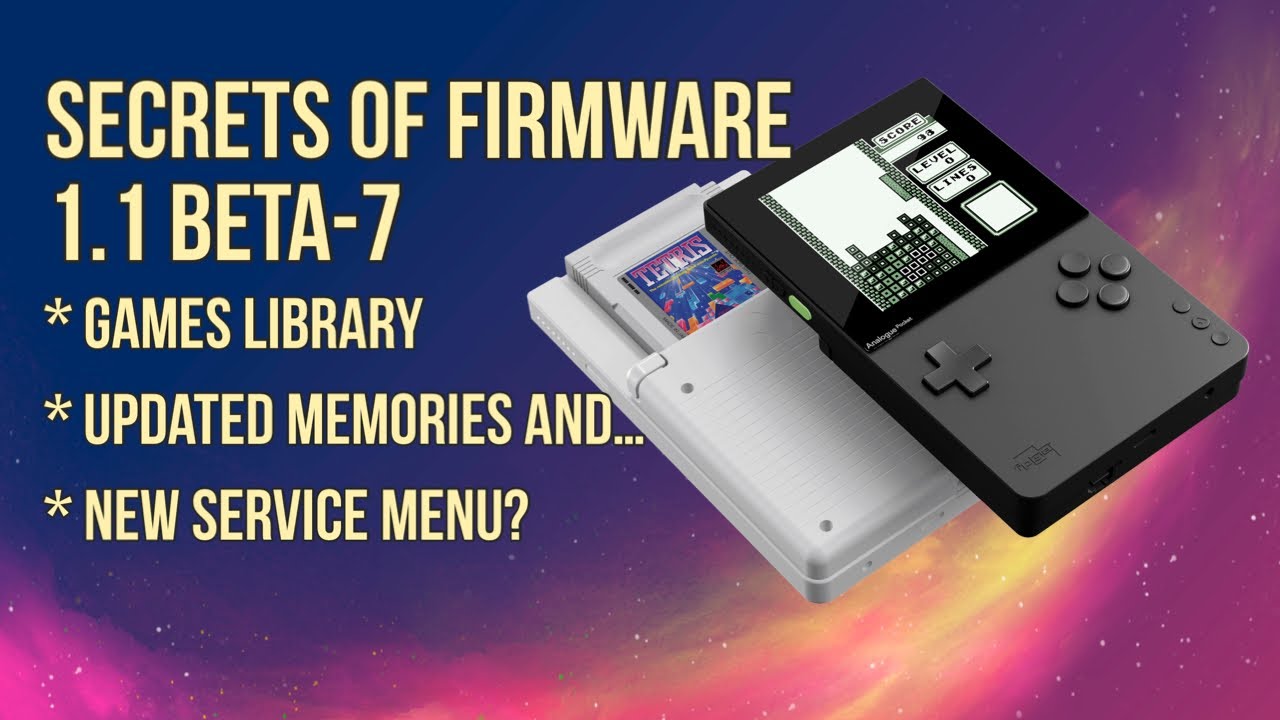 Analogue Pocket what’s new on the 1.1BETA7 Update? YouTube