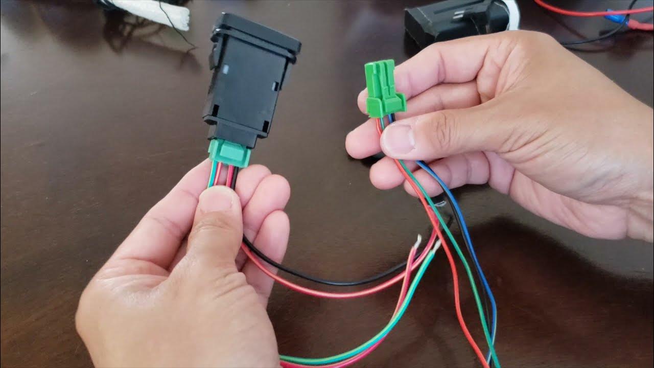 Toyota Aftermarket Push Button Switch Wires Explained - YouTube