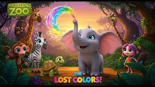 Ellie the Elephant 🐘 and the Lost Colors 🌈 | Magical Jungle Adventure | The Talking Zoo