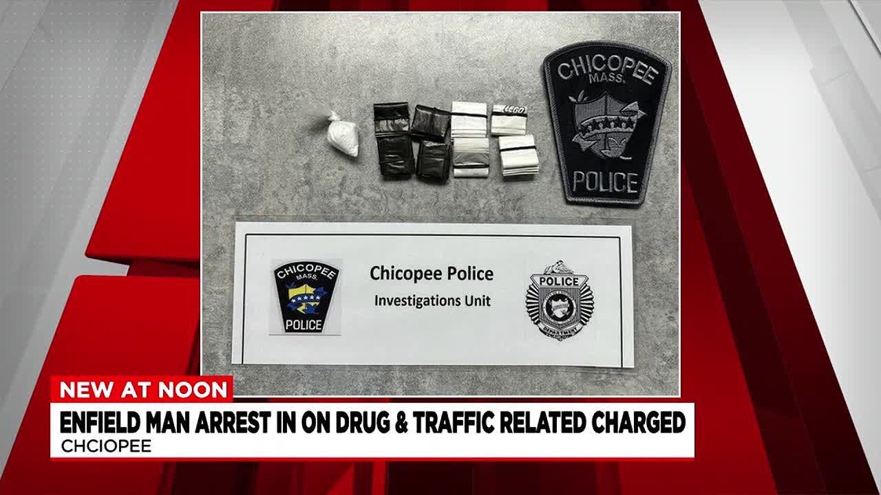 Enfield man arrested following Chicopee traffic stop - YouTube
