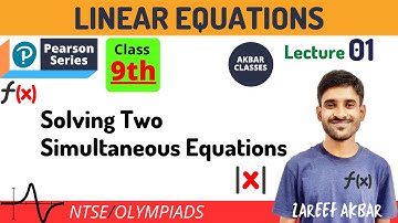 Class 9 | Linear Equations in Two Variables 01 | Solving Two Simultaneous Equations | Pearson