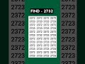 🍀 Think you're a genius? Try this focus test – find 2732! #shorts