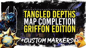 Guild Wars 2 - Tangled Depths Map Completion with Custom Markers