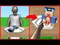 GRANNY AKŞAM YEMEĞİNDE KEREM KOMİSERİ YİYOR! 😱 - Minecraft