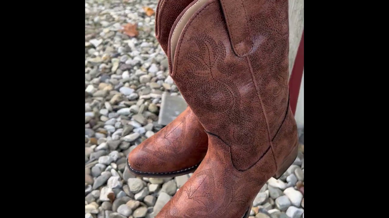 Roper Little Kid's Cognac Leather Snip Toe Boot 09-018-0191-3512