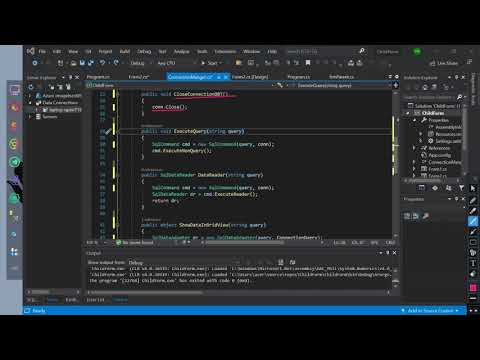 C# Programming Exercise Solution Form: Connect Visual Studio to Database with C# Class.