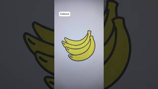 Banana Fruit Coloring #asmr  #satisfying  #relaxingvideo  #coloring  #stressrelief