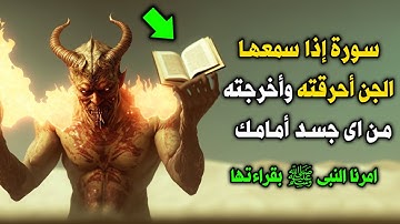 سوره من القرأن لو سمعها الجن لاحترق في الحال وخرج من اي جسد ؟ امرنا النبي بقراءتها؟ اسرع بقولها الان