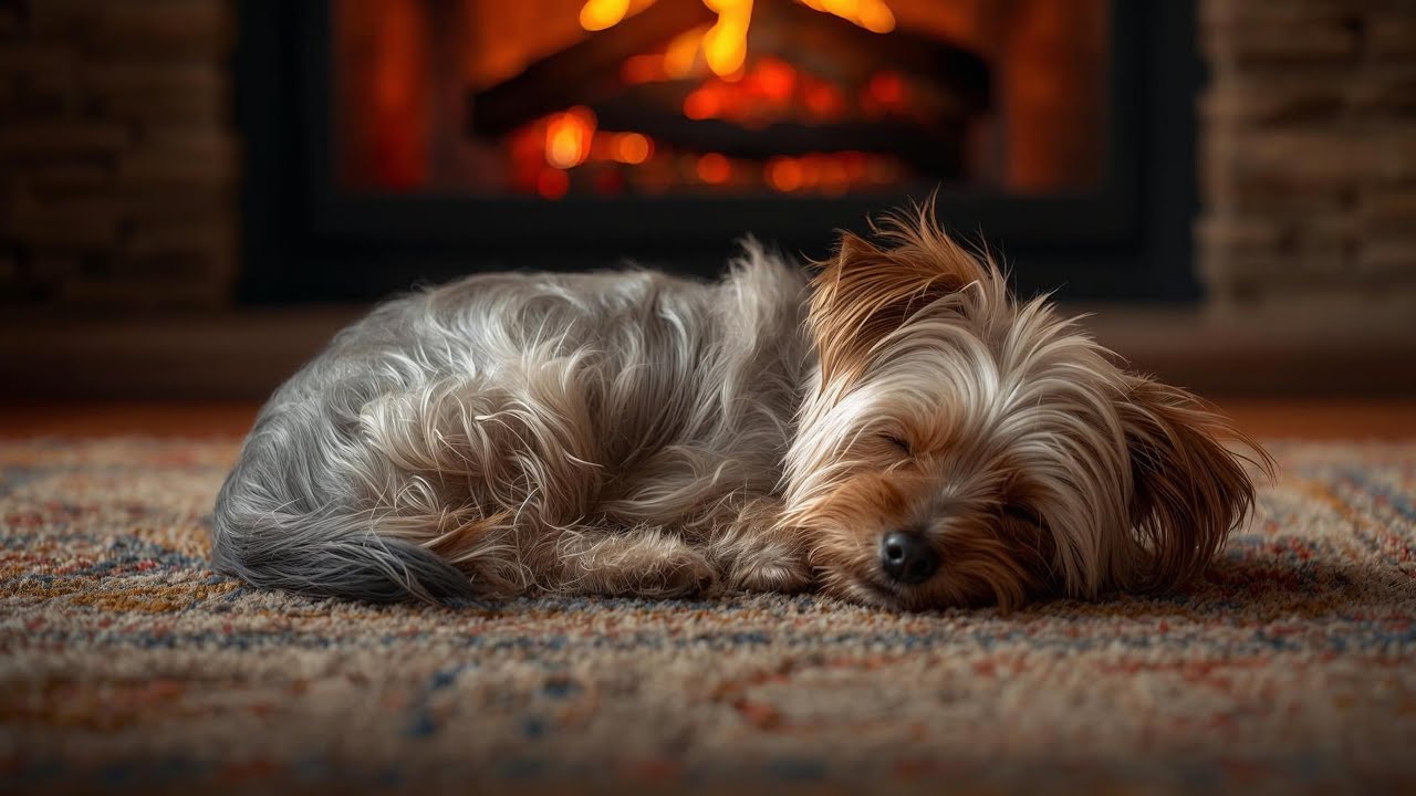 For Anxious Minds | Cozy Rest with a Sleeping Yorkshire Terrier
