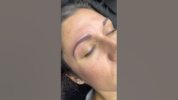 Nano brows before and after #shortsvideo #nanobrows #eyebrowshaping #beforeandafter