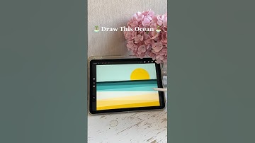 I Tried Drawing This Ocean… Amazing! 🤩 #shorts #drawing #procreatetutorial #procreate #artist