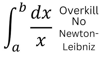 Overkill | No Newton-Leibniz allowed | Integral from a to b of 1/xdx