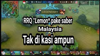 Indonesia vs malaysia RRQ Lemon pake saber malaysia tak di kasi ampun