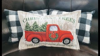 No Sew Christmas Placemat Pillow by Little Mrs DIY 356 views 5 years ago 1 minute, 44 seconds