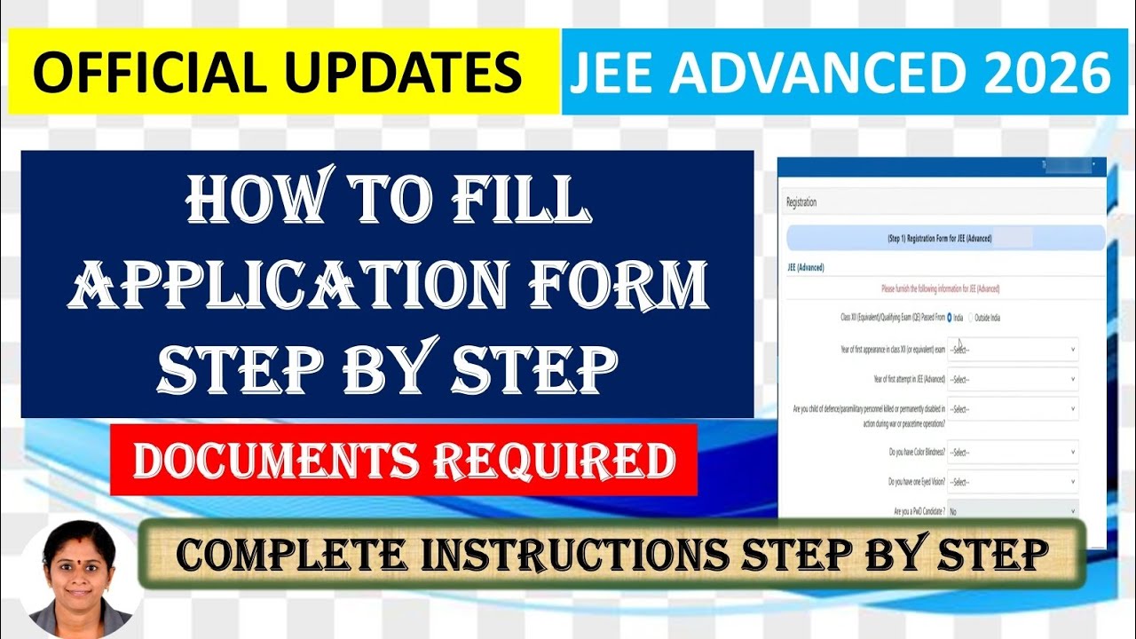 JEE advanced application form filling step by step - YouTube