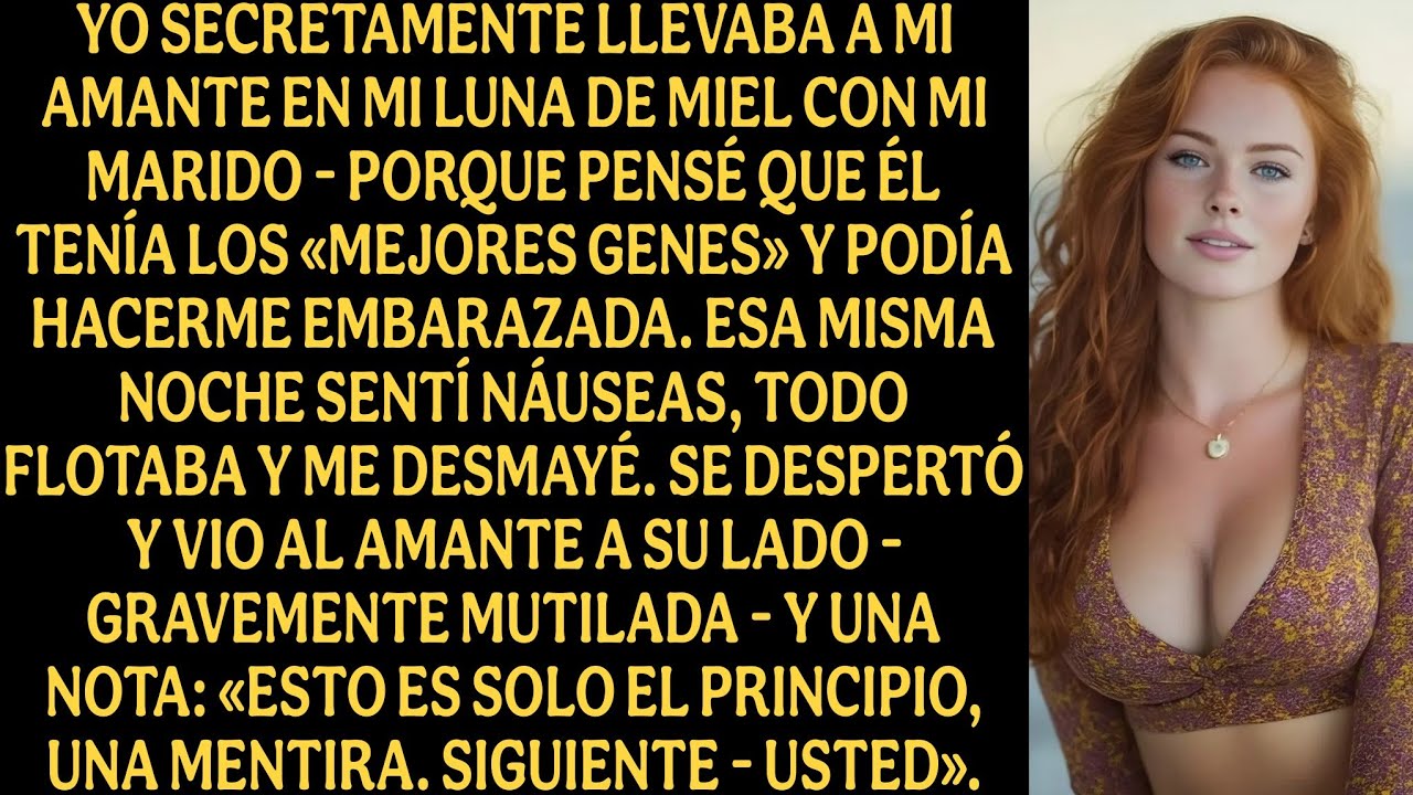 Me llevé a escondidas a mi amante a la luna de miel con mi marido porque pensaba...