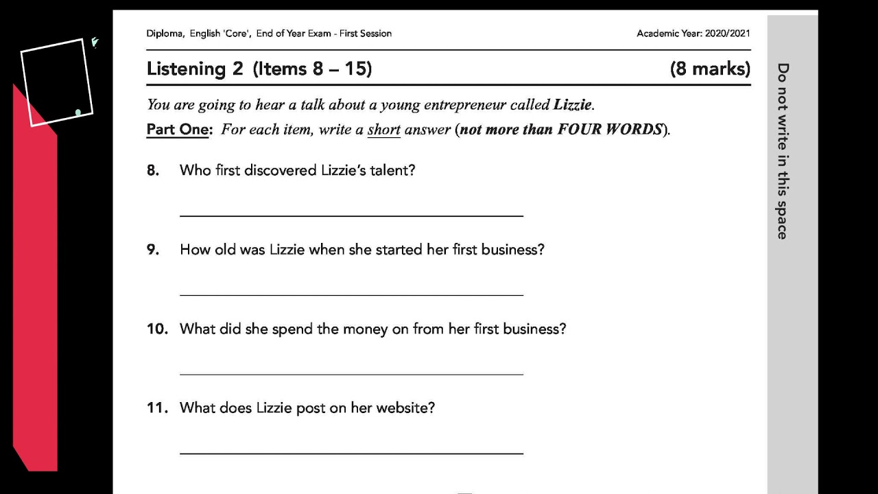 Listening G12 2020 2021 S1 S1